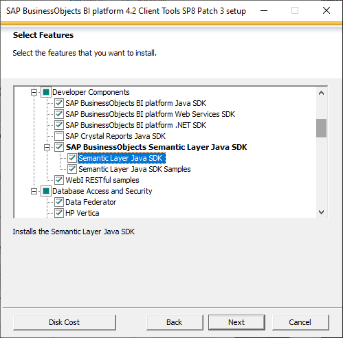 Add Semantic Layer Java SDK