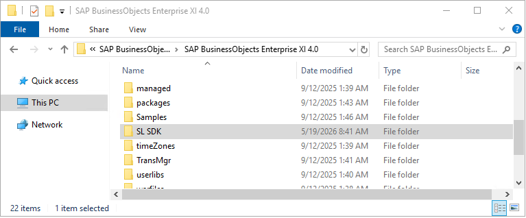 Copy SL SDK Folder
